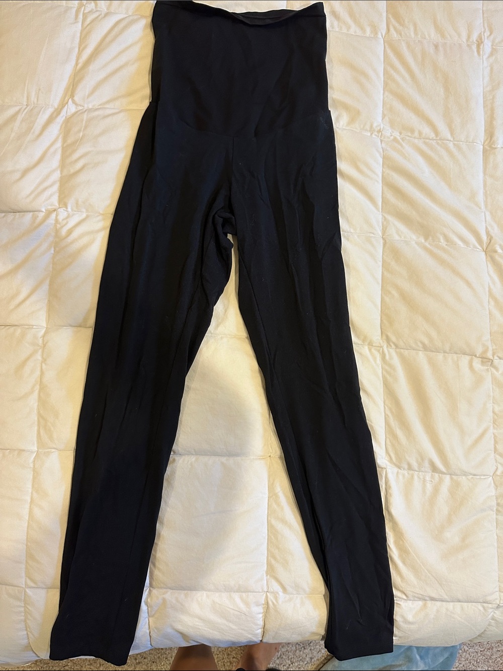 Motherhood Maternity Black Over-Belly Maternity Leggings